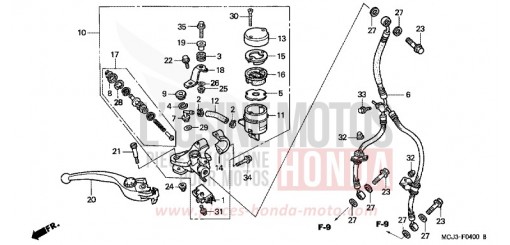 FR. BRAKE MASTER CYLINDER CBR900RR1 de 2001